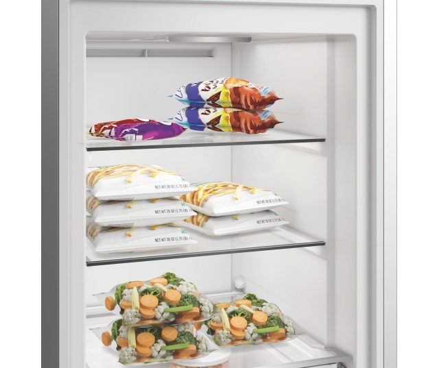 Whirlpool WHMFF 6314 W6E vriezer onderkamer met ijscrème vakken en groentebakken