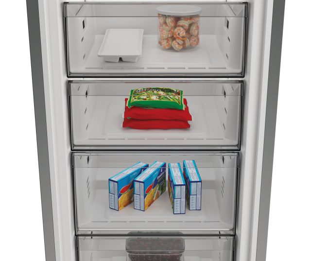 Whirlpool WHMFF 6314 XP6E deurvak vriezer met bevroren producten