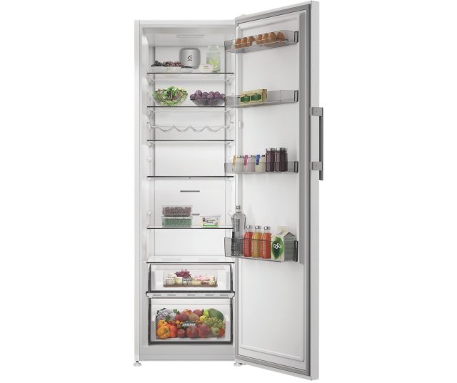 Whirlpool WHMLF 6444 W6E geopende deur volledige interieur schappen laden