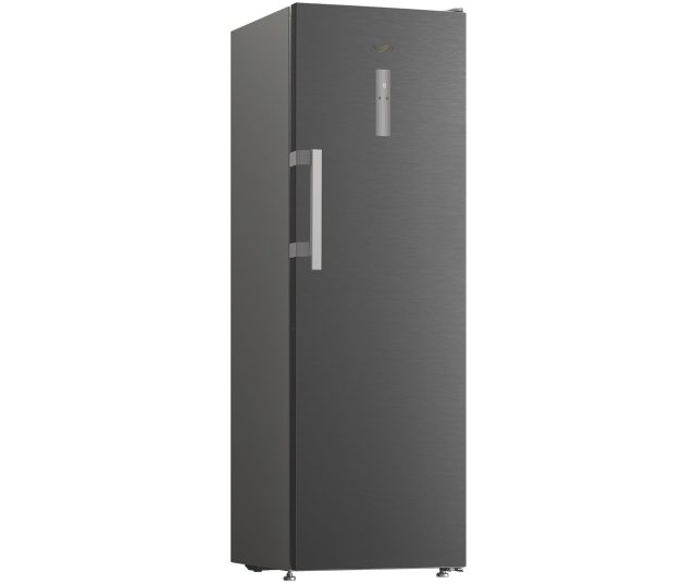 Whirlpool WHMLF 6444 XP6E koelkast frontaanzicht in perspectief zilvergrijs