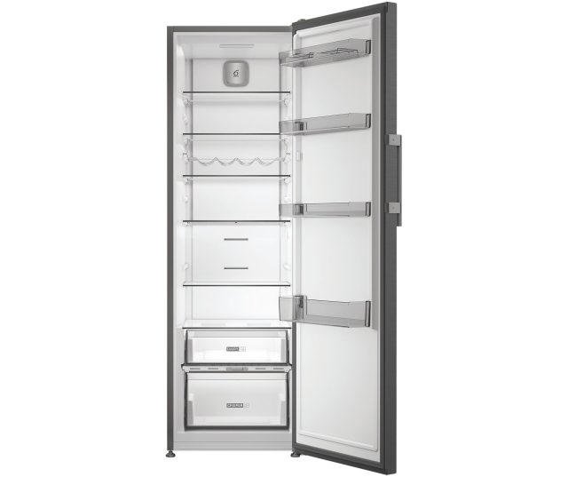 Whirlpool WHMLF 6444 XP6E koelkast geopende deur interieur met laden en rekken