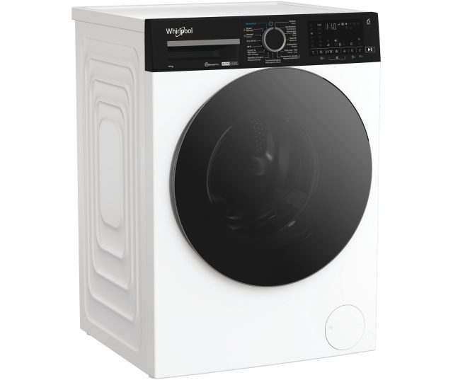 Whirlpool WPM 07W ADS BE wasmachine vooraanzicht met gesloten deur