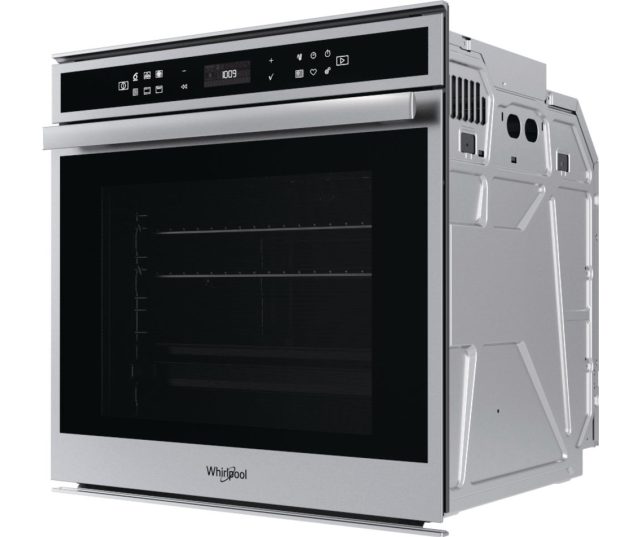 De Whirlpool W6 4PS1 OM4 P oven inbouw van buitenaf