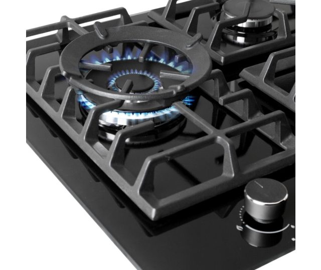 Wiggo WH-G935GR(B) kookplaat - Zwarte kookplaat
