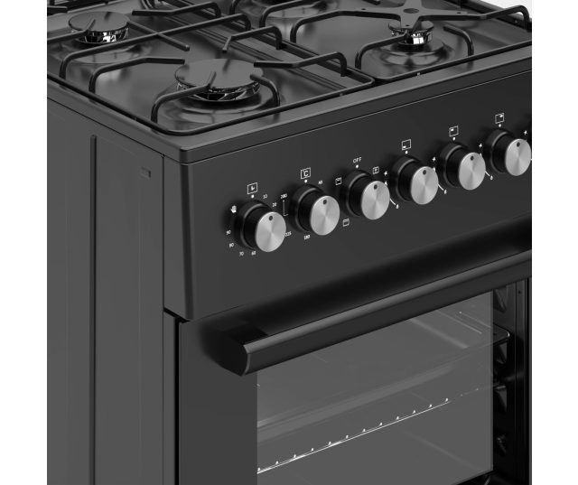 fornuis Wiggo WO-E606A(BB) - 60 cm breed
