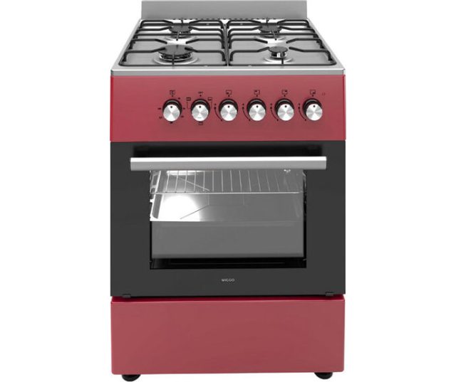 Wiggo WO-E606A(RX) gas fornuis - rood
