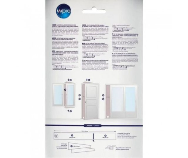 WPRO CAK002 luchtafdichtingsset t.b.v. airconditioner