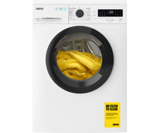 Zanussi ZWFPISA wasmachine - 1400 toeren - 8 kg. vulgewicht