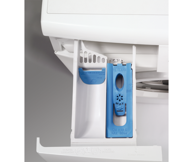 De wasmiddellade van de Zanussi ZWF6140P wasmachine