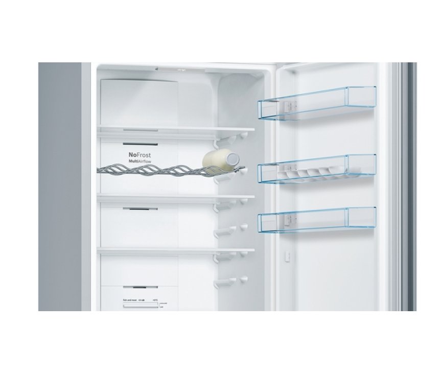 Bosch KGN39VLEB vrijstaande koelkast - rvs-look