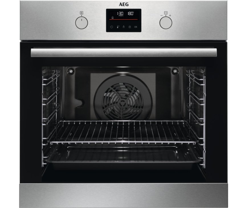 AEG BPB355061M inbouw oven - rvs - SteamBake - pyrolyse