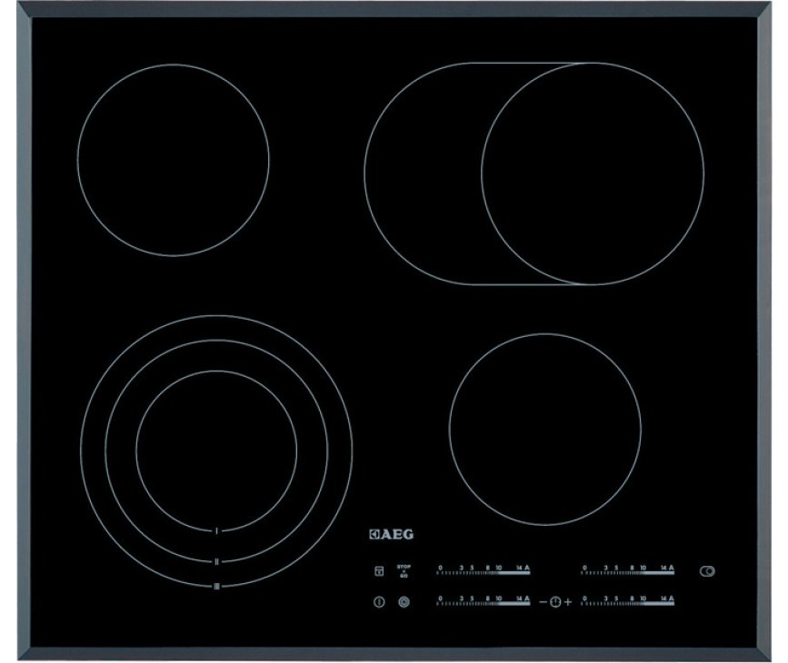 gas Heb geleerd tiener AEG HK654070FB inbouw keramisch kookplaat