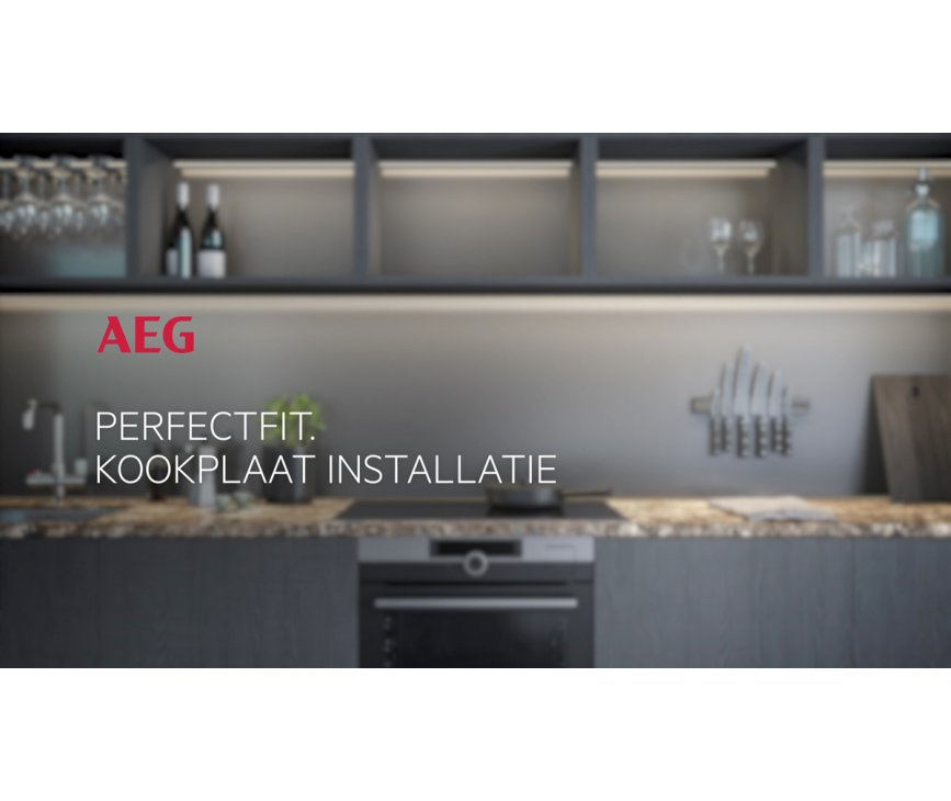 AEG IKB64411FB inbouw inductie kookplaat - facet rand