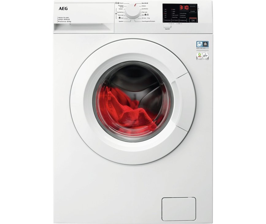 Aeg LWF62842 was/droogcombinatie met 8 kg. trommel en 1600 toeren
