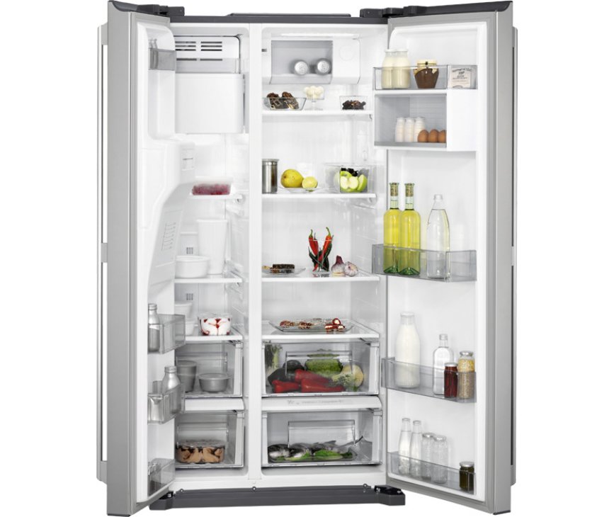 Aeg RMB56111NX rvs-look side-by-side koelkast