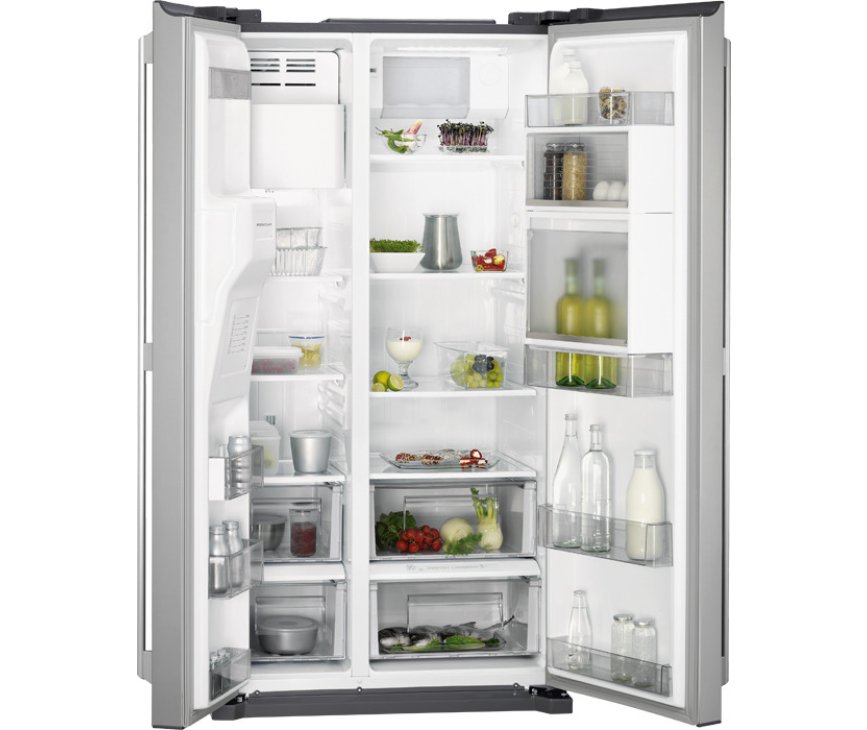 Aeg RMB66111NX rvs-look side-by-side koelkast