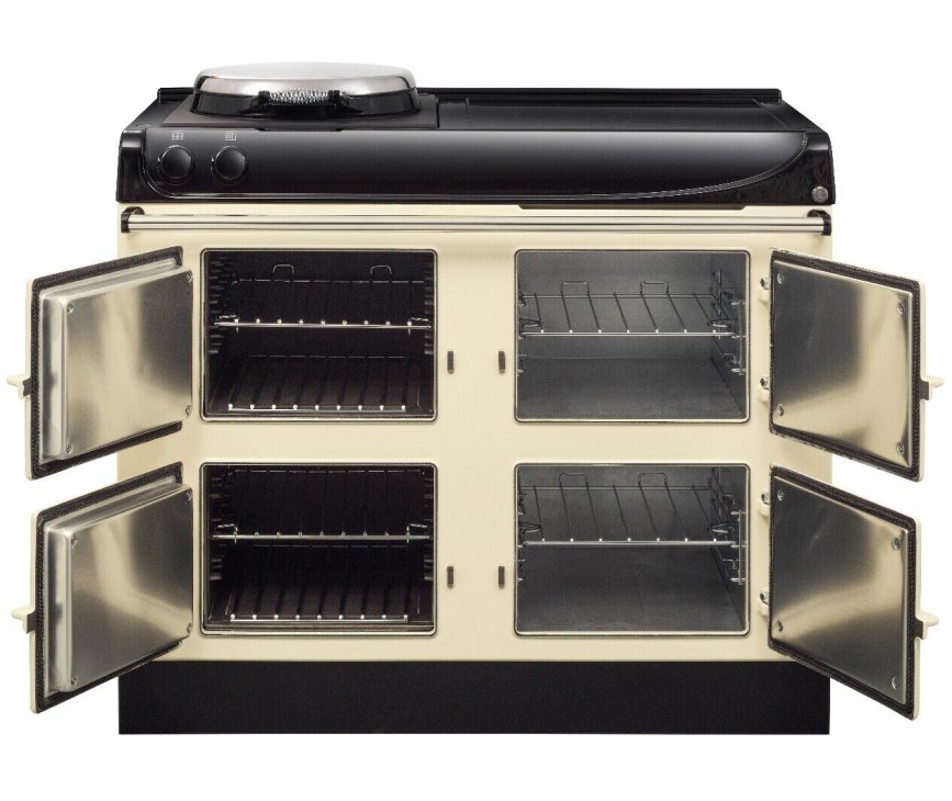 Aga ER3 110 4-deurs fornuis inductie - warme AGA - met gietijzeren ovens