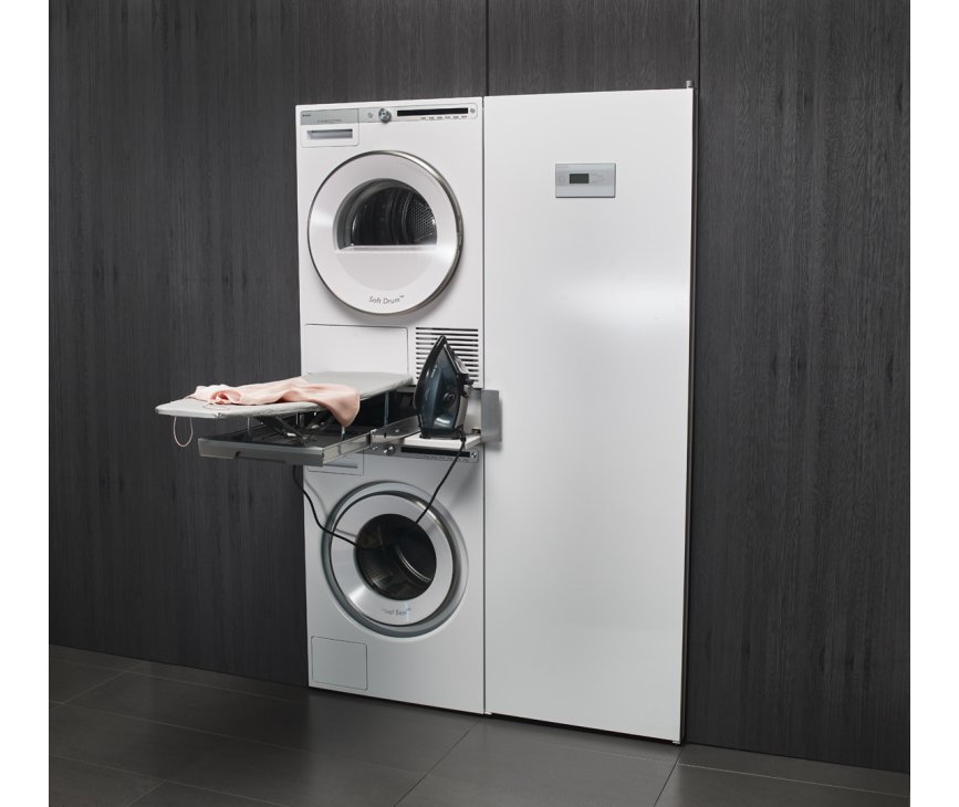 Fraai is de set van de Asko HI1153W met bijpassende wasmachine, droger en droogkast