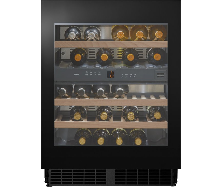 Atag KU8071K2 onderbouw wijn koelkast - zwart glas