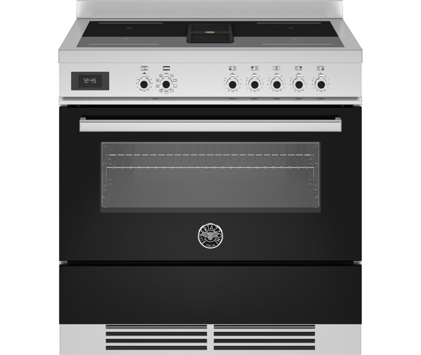 Bertazzoni PROCH94I1ENET Air-Tec inductie fornuis met afzuiging (kookveldafzuiging) - zwart