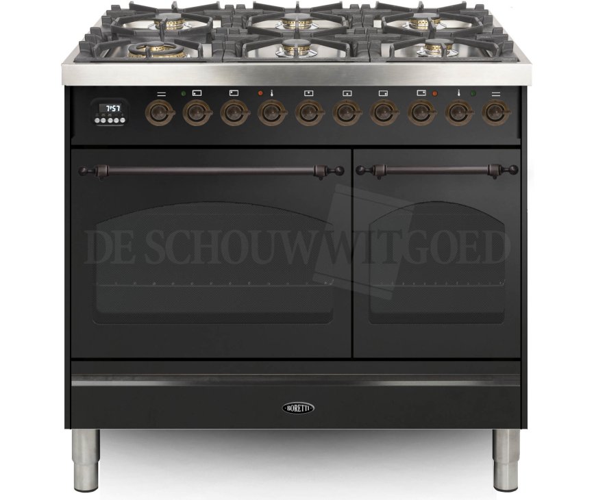 Boretti VPNO946ANG fornuis gasoven antraciet