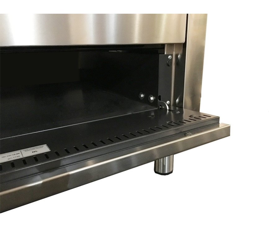 Onder de oven van de  VT96WTG bevindt zich een ruime opberglade toegankelijk door middel van een klep.