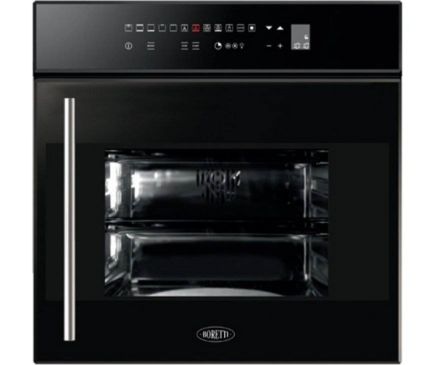 Boretti BPOD60ZWGL inbouw oven met draaideur - zwart glas