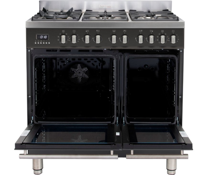 De Milano MFBG902AN/2 heeft twee ovens, beide voorzien van een energieklasse B label