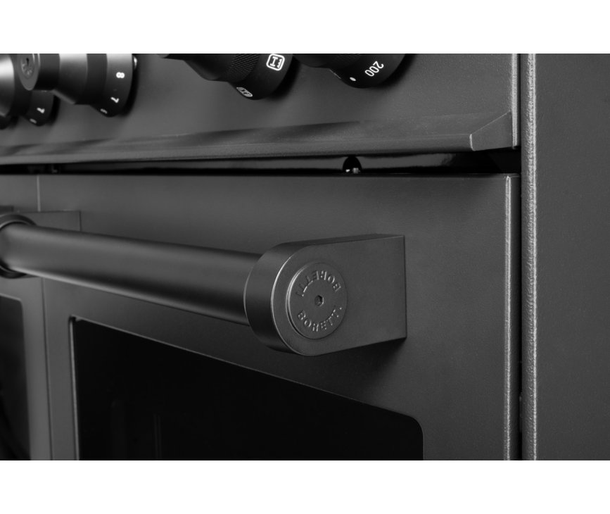 Boretti MLG96DMAT gas fornuis met dubbele oven - antraciet