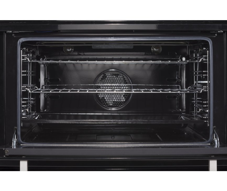 De oven van het Boretti VP96ZW fornuis zwart