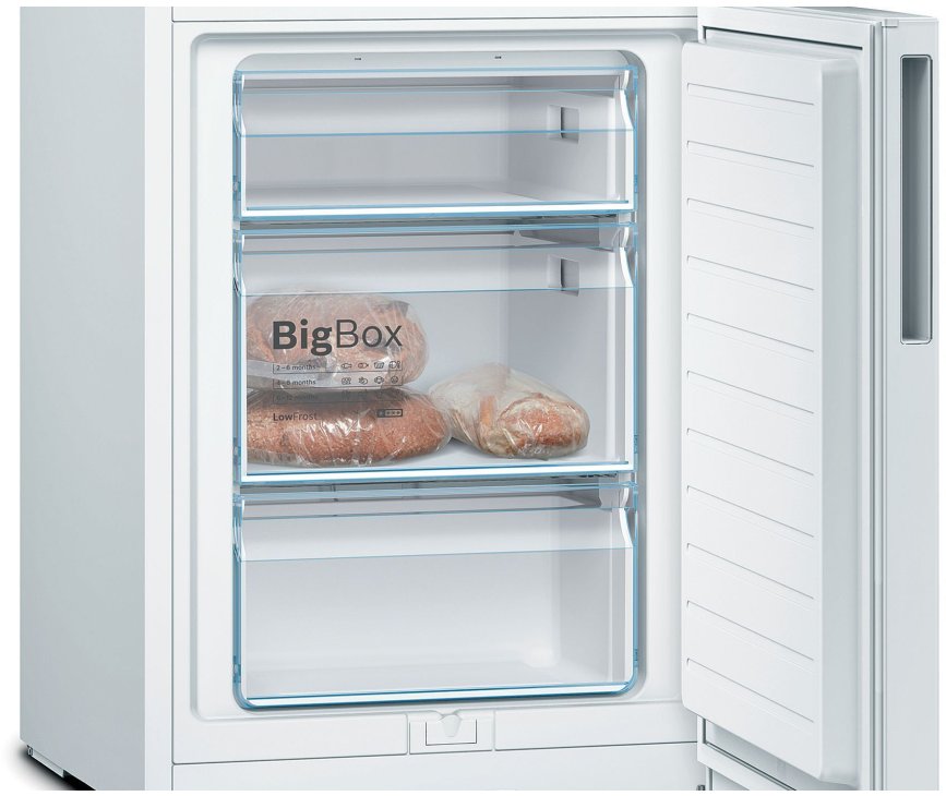 Bosch KGV33VWEAS vrijstaande koelkast - wit