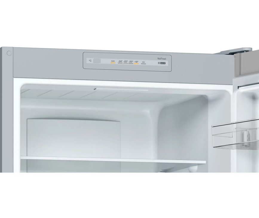 Bosch KGN33NLEB vrijstaande koelkast - rvs-look - 176 cm. hoog