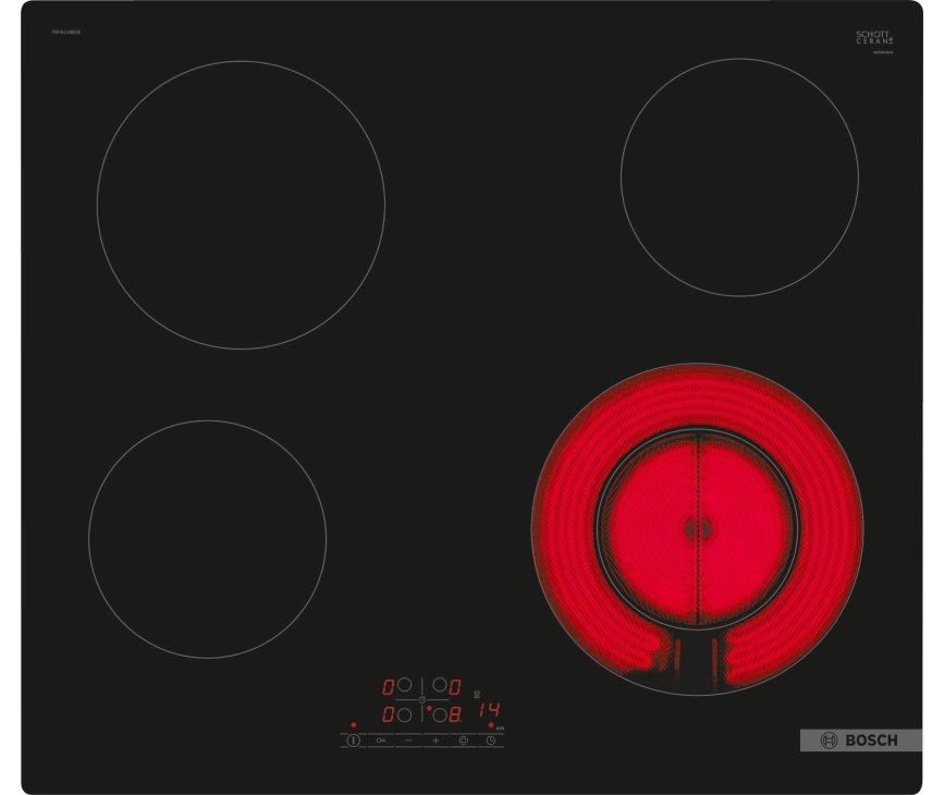 Bosch PKF611BB2E inbouw keramische kookplaat - 60 cm