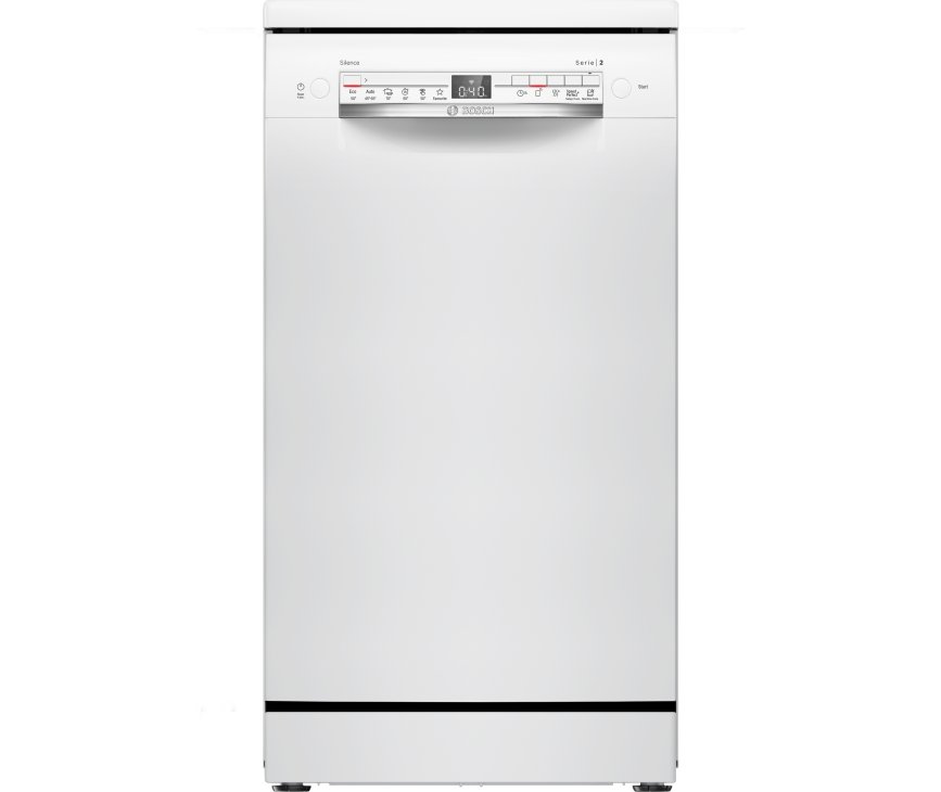 Bosch SPS2HKW58E smalle vrijstaande vaatwasser - wit - 45 cm