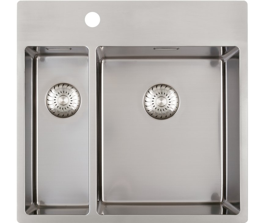 Caressi CAPP1534KR10 dubbele spoelbak - rvs