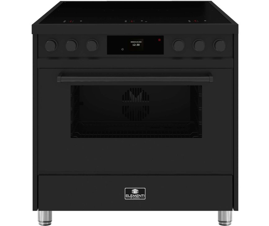 Elementi di Cucina EM9036-MZ-B inductie fornuis - modern - mat zwart