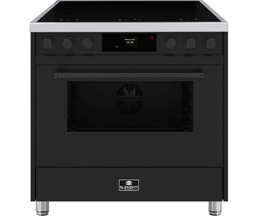 Elementi di Cucina EM9036-MZ-IX-B inductie fornuis - modern - mat zwart