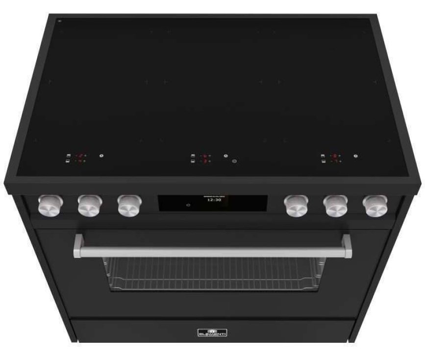 Elementi di Cucina EM9036-MZ-S inductie fornuis - modern - mat zwart