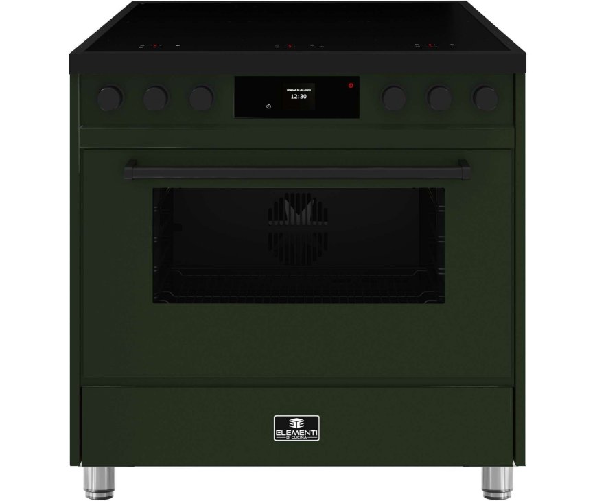 Elementi di Cucina EM9036-PG-MZ-B inductie fornuis - oud groen