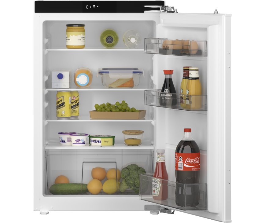 Etna KKD7088T inbouw koelkast - nis 88 cm - deur-op-deur