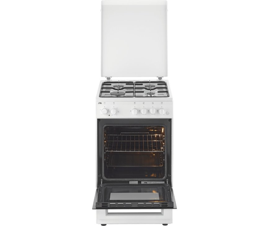 Het Etna FGV150WIT fornuis heeft een oven van 74 liter