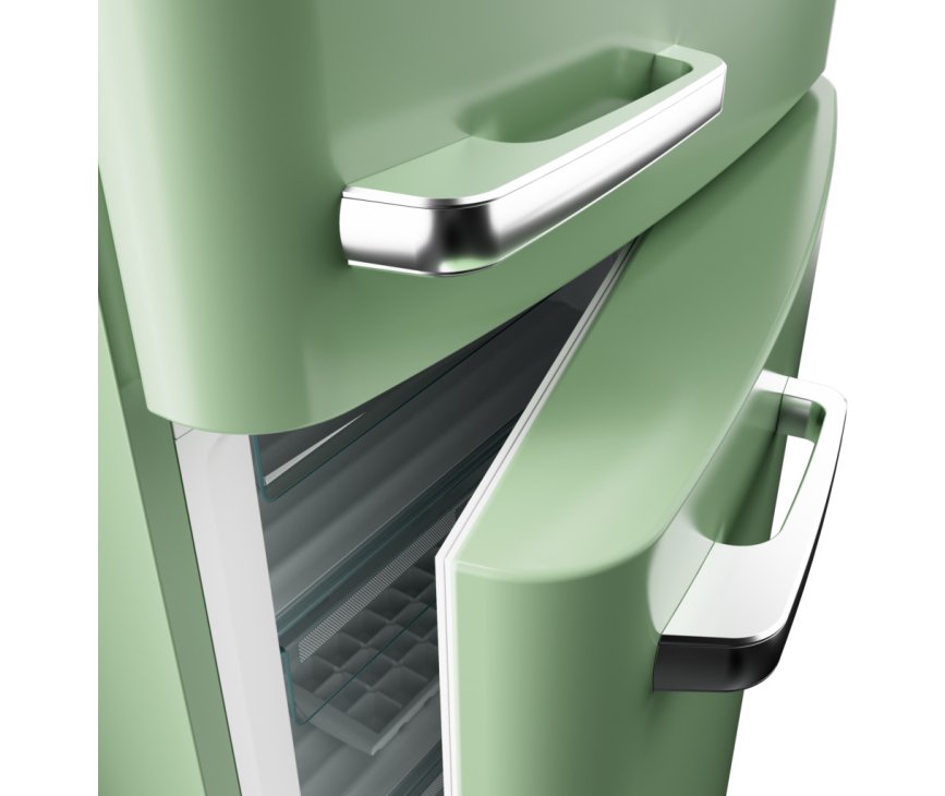 Etna KVV793GRO koelkast - retro jaren 50 - groen