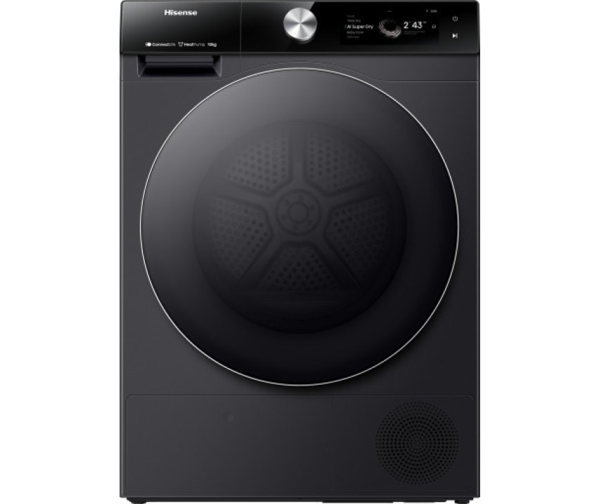 Hisense DH7S107BB warmtepomp droger - zwart