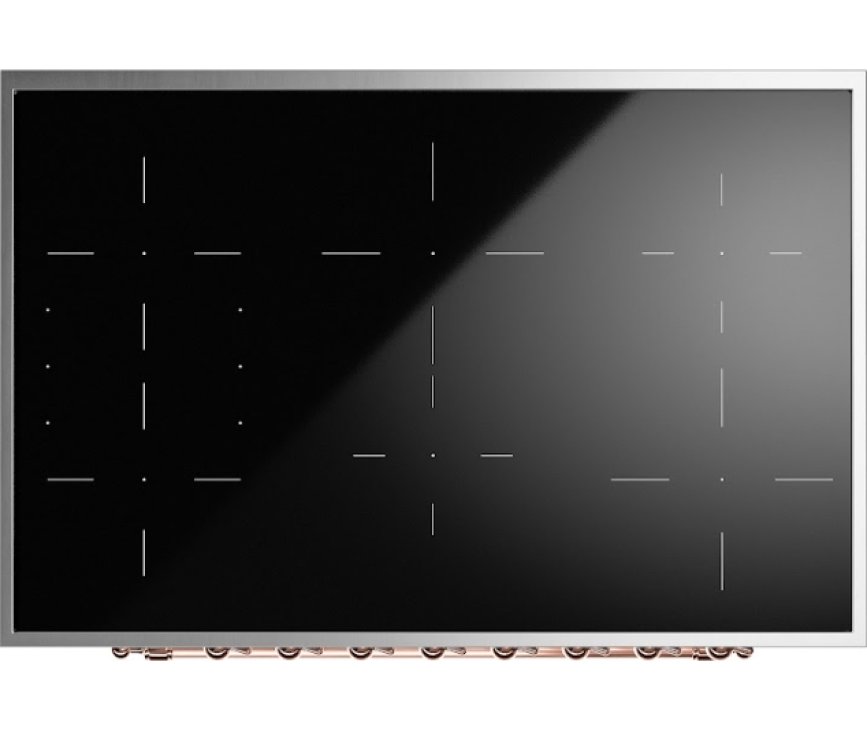 ILVE PDI096NE3/BK inductie fornuis - 2 ovens - 90 cm. - glanzend zwart