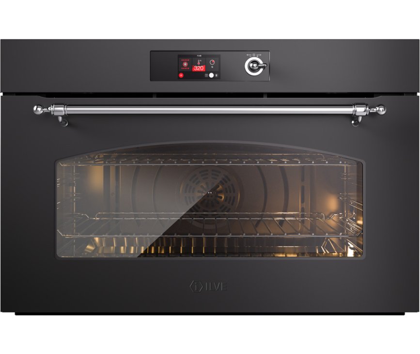 Ilve OV91SNT3/MGC inbouw oven - mat grafiet/chroom - 90 cm. breed