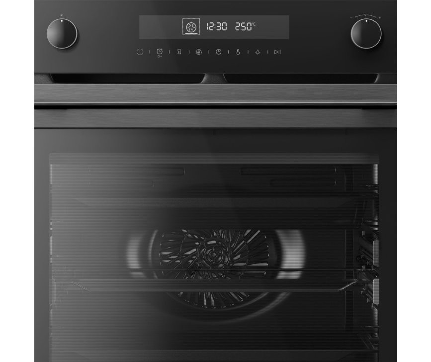Inventum IOM6272BK multifunctionele inbouw oven - zwart glas