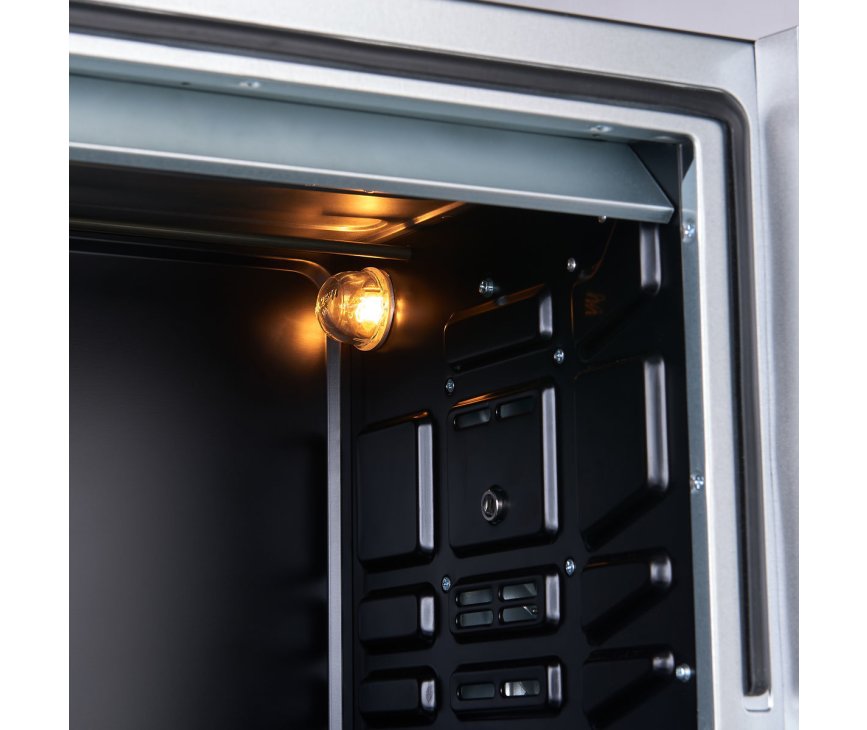 De Inventum OV366CS oven beschikt over een binnenverlichting rechtsboven in de oven
