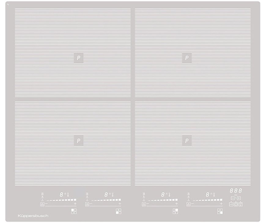 Kuppersbusch KI6800.0GR inductie  kookplaat - grijs