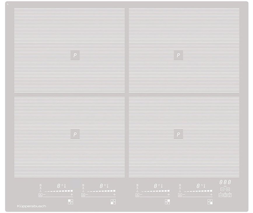 Kuppersbusch KI6800.0GR inductie  kookplaat - grijs