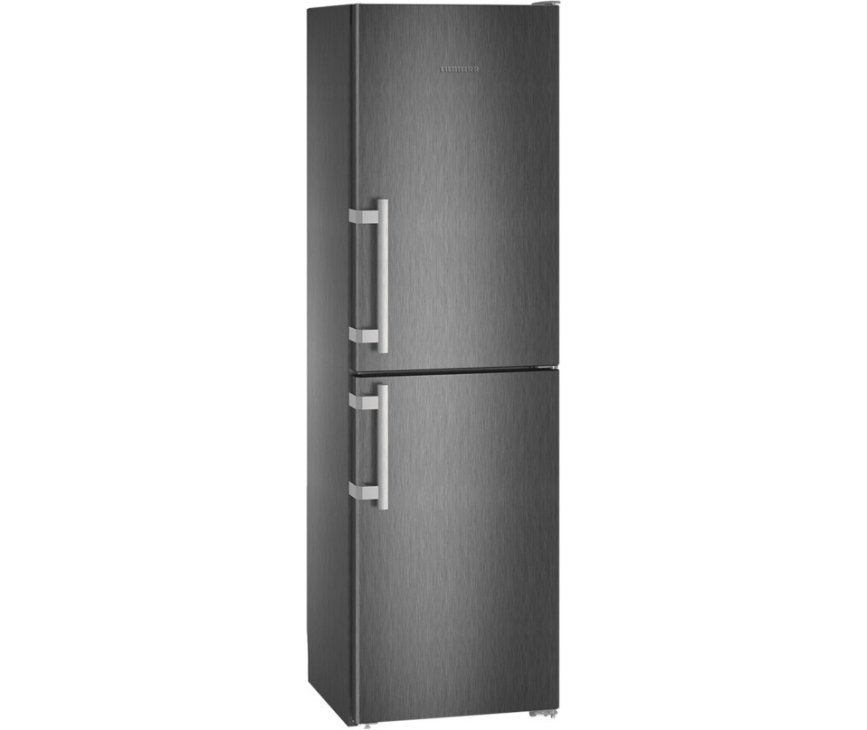 De Liebherr CNbs3915 koelkast BlackSteel heeft volledig vlakke Hardlinedeuren